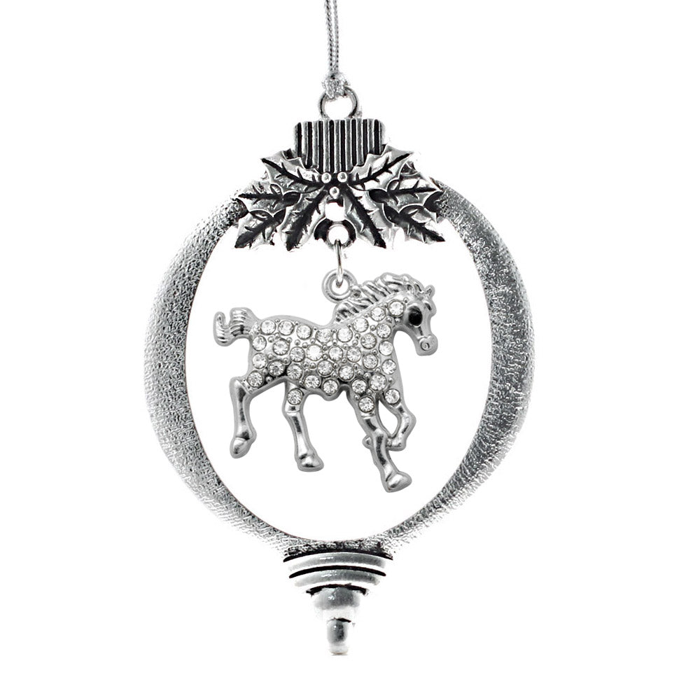 2.0 Carat Galloping Horse Charm Christmas / Holiday Ornament