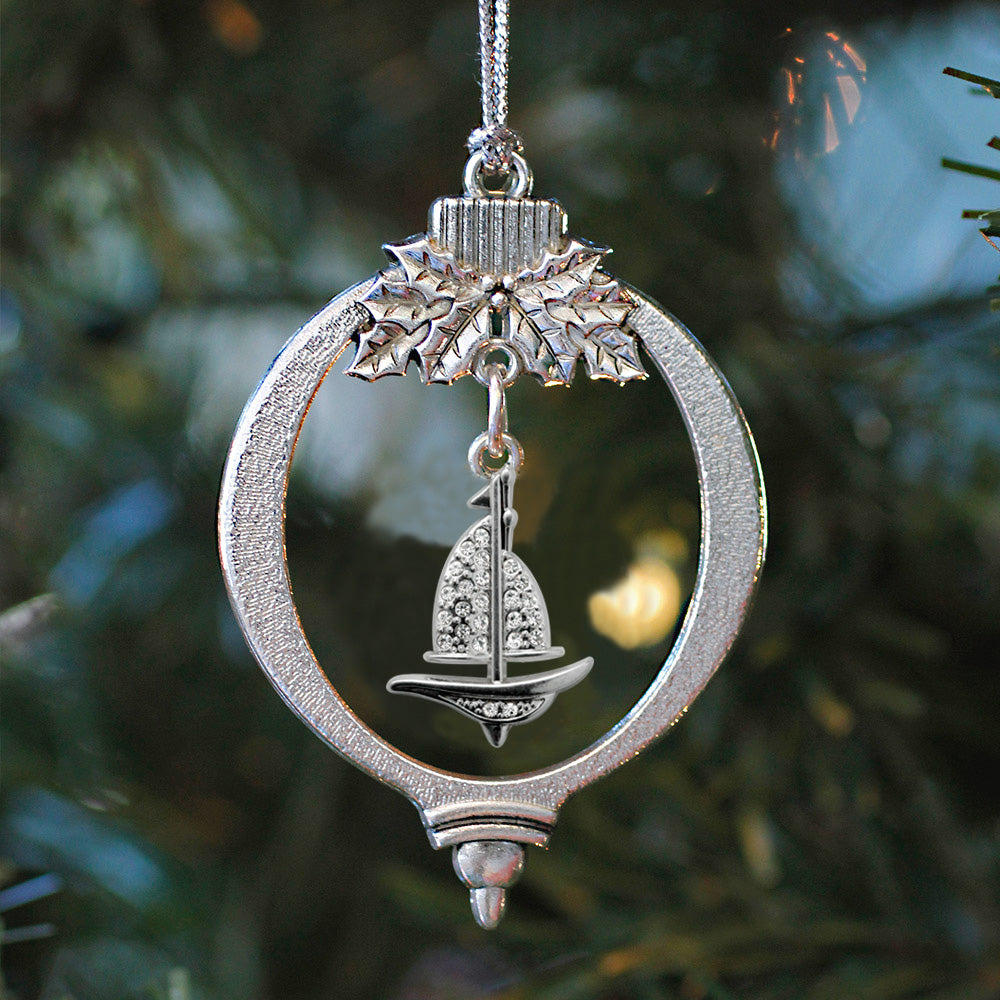 1.0 Carat Sailboat Charm Christmas / Holiday Ornament