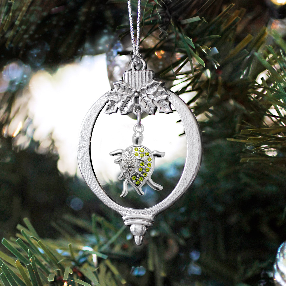 1.0 Carat Sea Turtle Family Charm Christmas / Holiday Ornament
