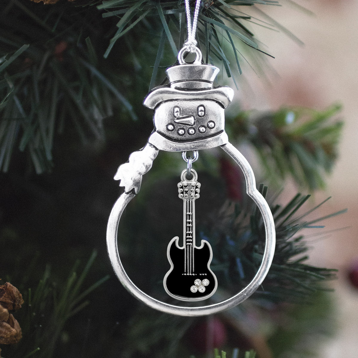 Half Carat Guitar Charm Christmas / Holiday Ornament
