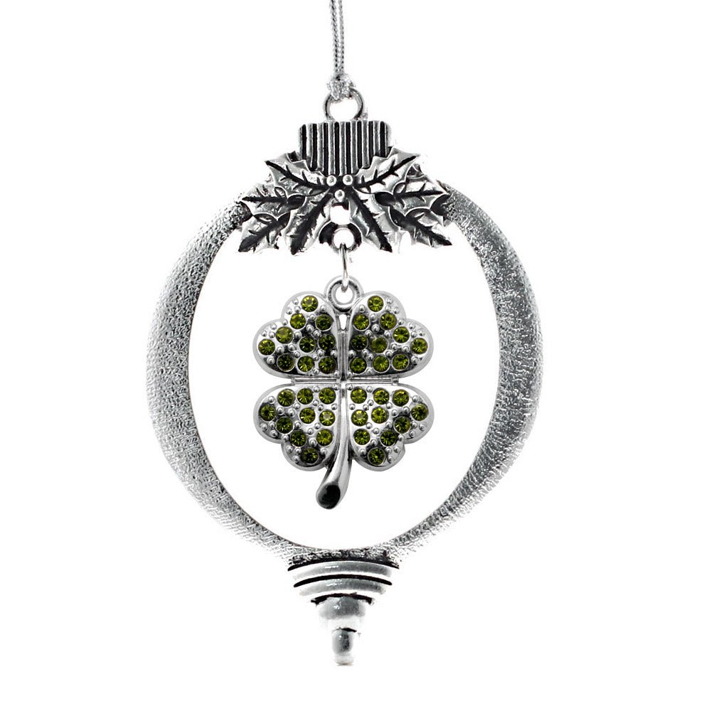 1.0 Carat Four Leaf Clover Charm Christmas / Holiday Ornament