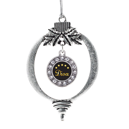 Five Star Diva Circle Charm Christmas / Holiday Ornament
