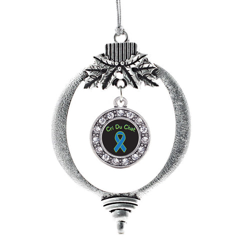 Cri Du Chat Circle Charm Christmas / Holiday Ornament