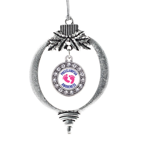 Preeclampsia Awareness Circle Charm Christmas / Holiday Ornament