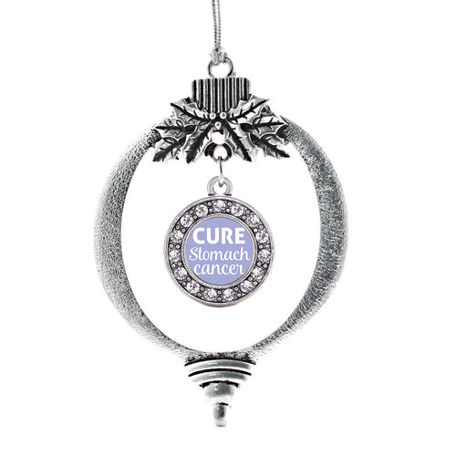 Cure Stomach Cancer Circle Charm Christmas / Holiday Ornament