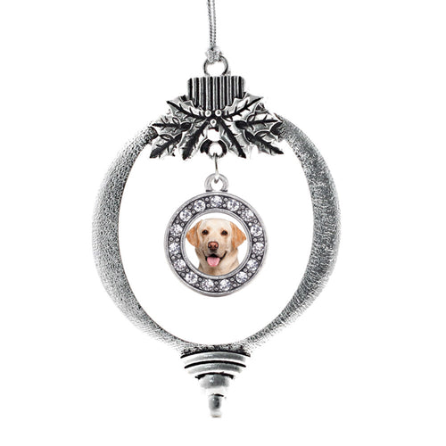 Labrador Face Circle Charm Christmas / Holiday Ornament