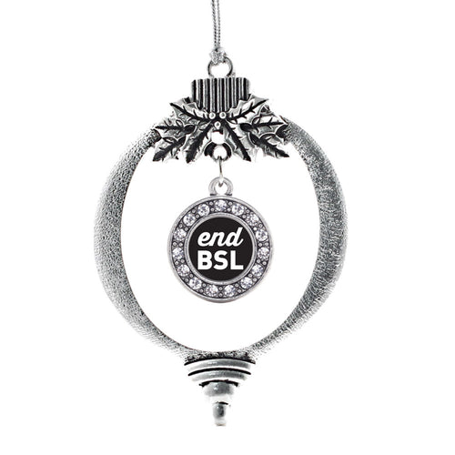 End BSL Circle Charm Christmas / Holiday Ornament