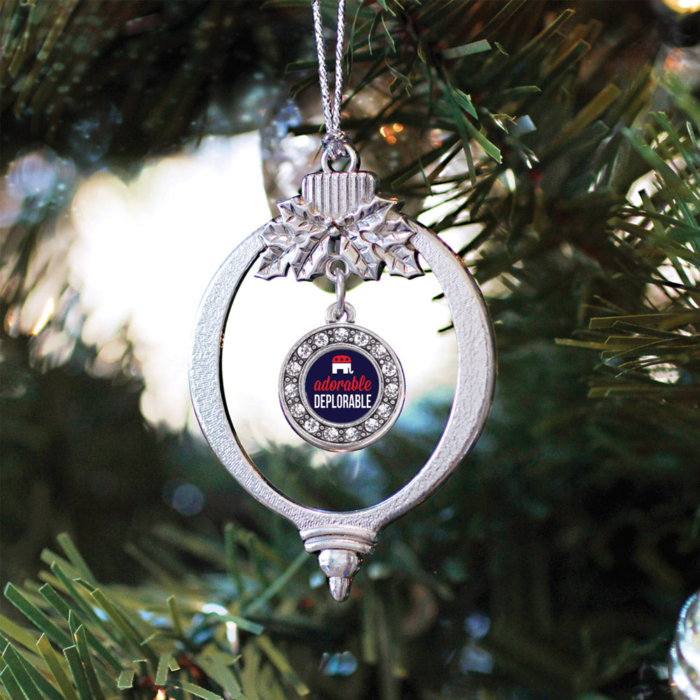 Adorable Deplorable Circle Charm Christmas / Holiday Ornament