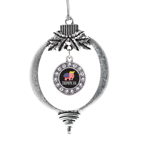 Trumpican Circle Charm Christmas / Holiday Ornament