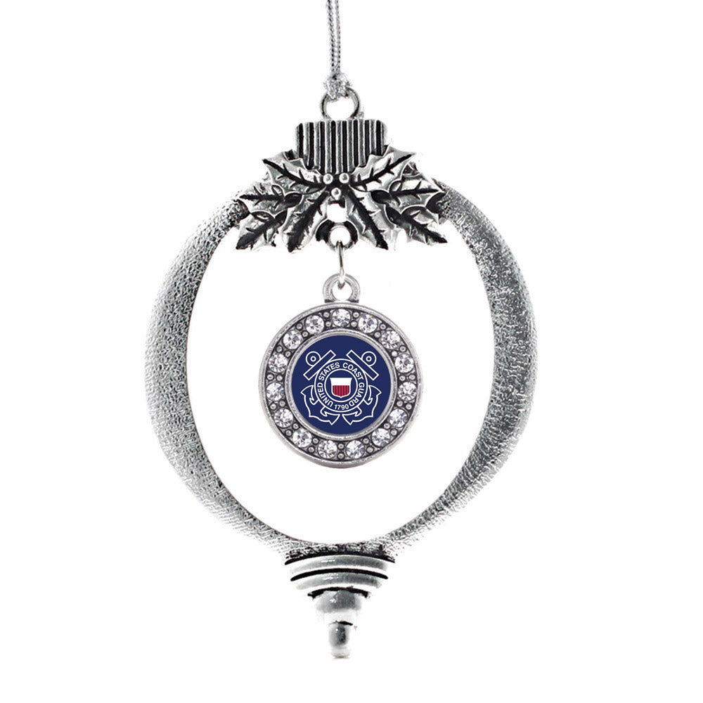 Coast Guard Symbol Circle Charm Christmas / Holiday Ornament