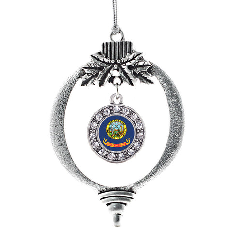 Idaho Flag Circle Charm Christmas / Holiday Ornament