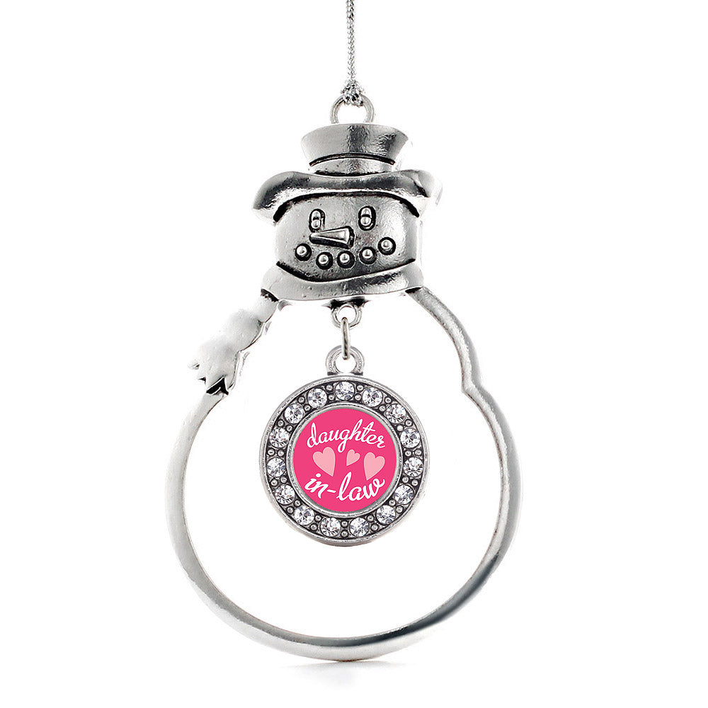 I Love My Daughter in Law Circle Charm Christmas / Holiday Ornament
