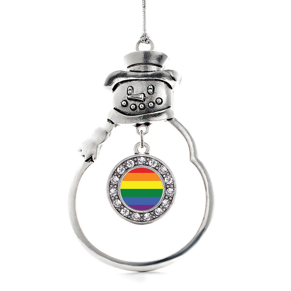 LGBT Pride Circle Charm Christmas / Holiday Ornament