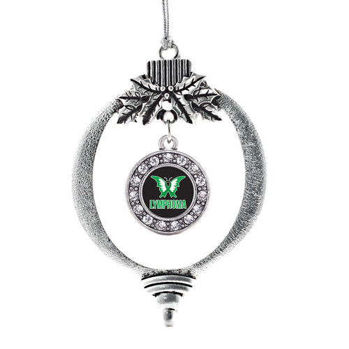 Lymphoma Support and Awareness Circle Charm Christmas / Holiday Ornament