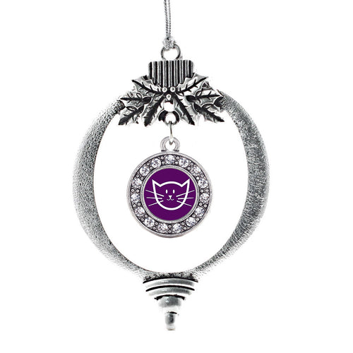 Pretty Kitty Circle Charm Christmas / Holiday Ornament