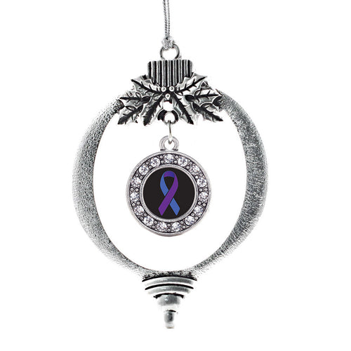 Rheumatoid Arthritis Awareness Circle Charm Christmas / Holiday Ornament