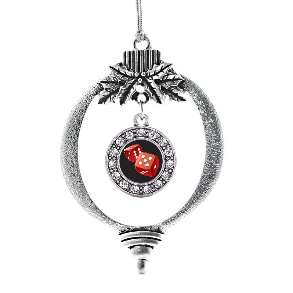 Roll the Dice Circle Charm Christmas / Holiday Ornament