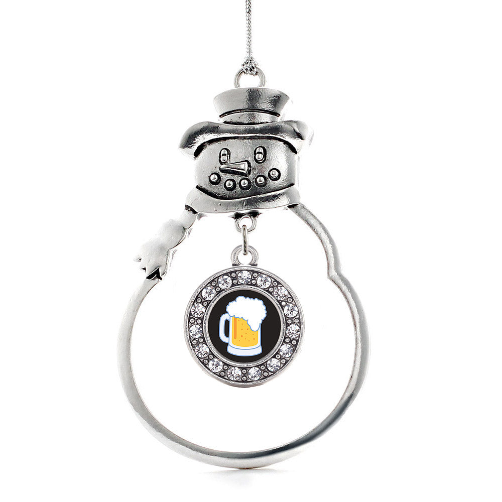 Beer Lovers Circle Charm Christmas / Holiday Ornament