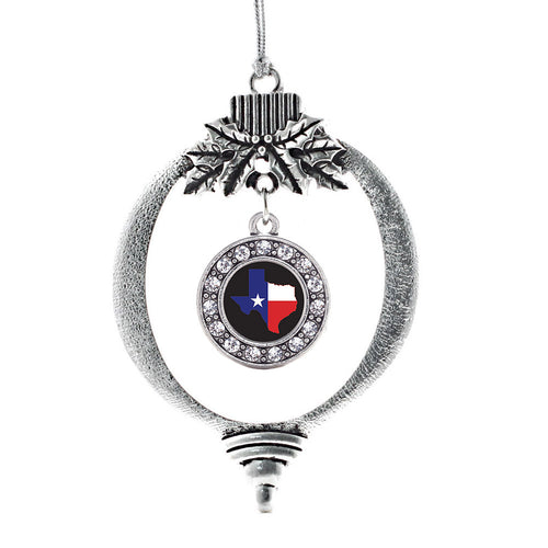 Texas Pride Circle Charm Christmas / Holiday Ornament