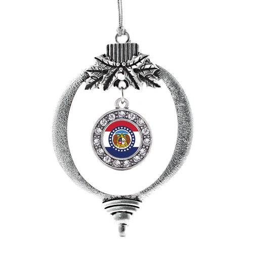 Missouri Flag Circle Charm Christmas / Holiday Ornament