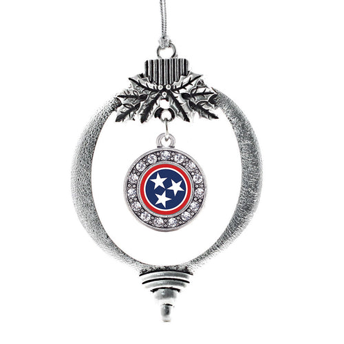 Tennessee Flag Circle Charm Christmas / Holiday Ornament