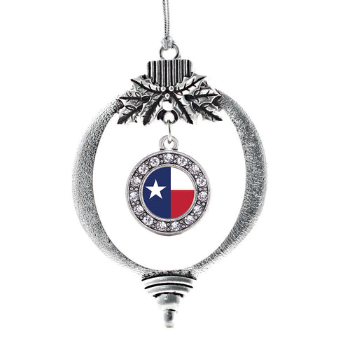 Texas Flag Circle Charm Christmas / Holiday Ornament