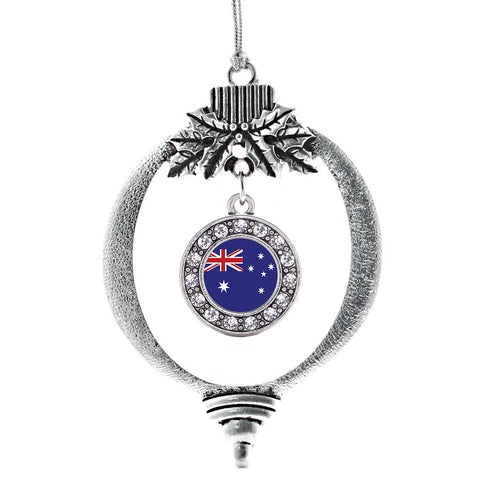 Australian Flag Circle Charm Christmas / Holiday Ornament
