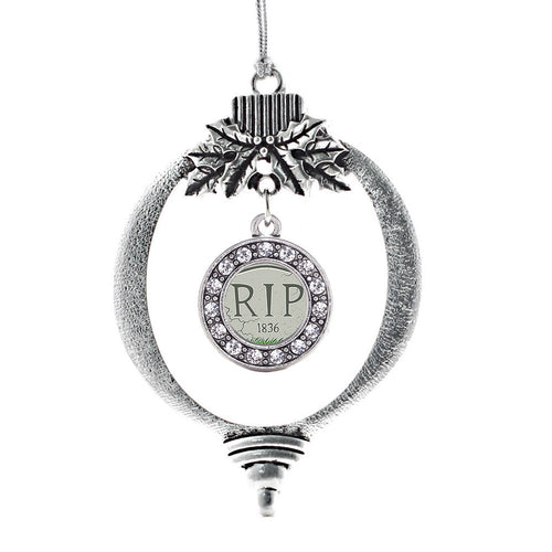 Tomb Stone Circle Charm Christmas / Holiday Ornament