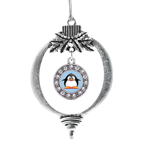 Penguin Circle Charm Christmas / Holiday Ornament