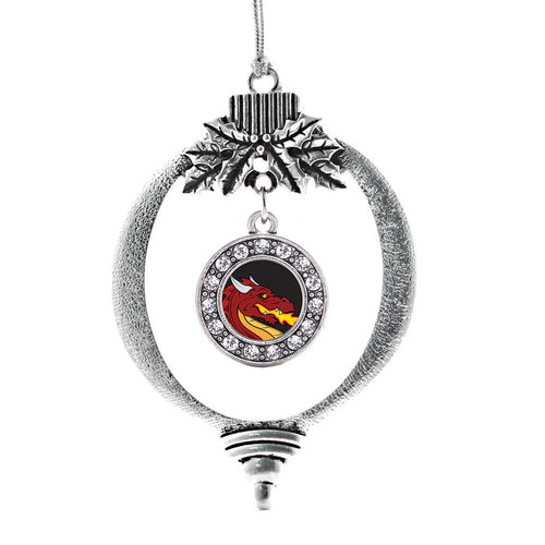 Fire Breathing Dragon Circle Charm Christmas / Holiday Ornament