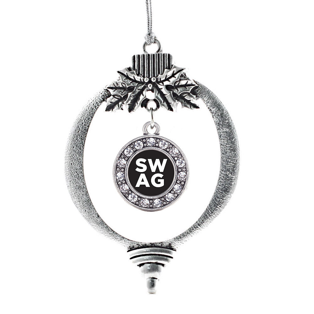 Swag Circle Charm Christmas / Holiday Ornament