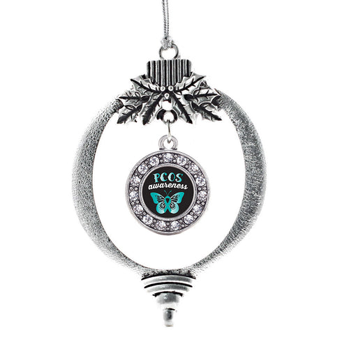 PCOS Awareness Circle Charm Christmas / Holiday Ornament