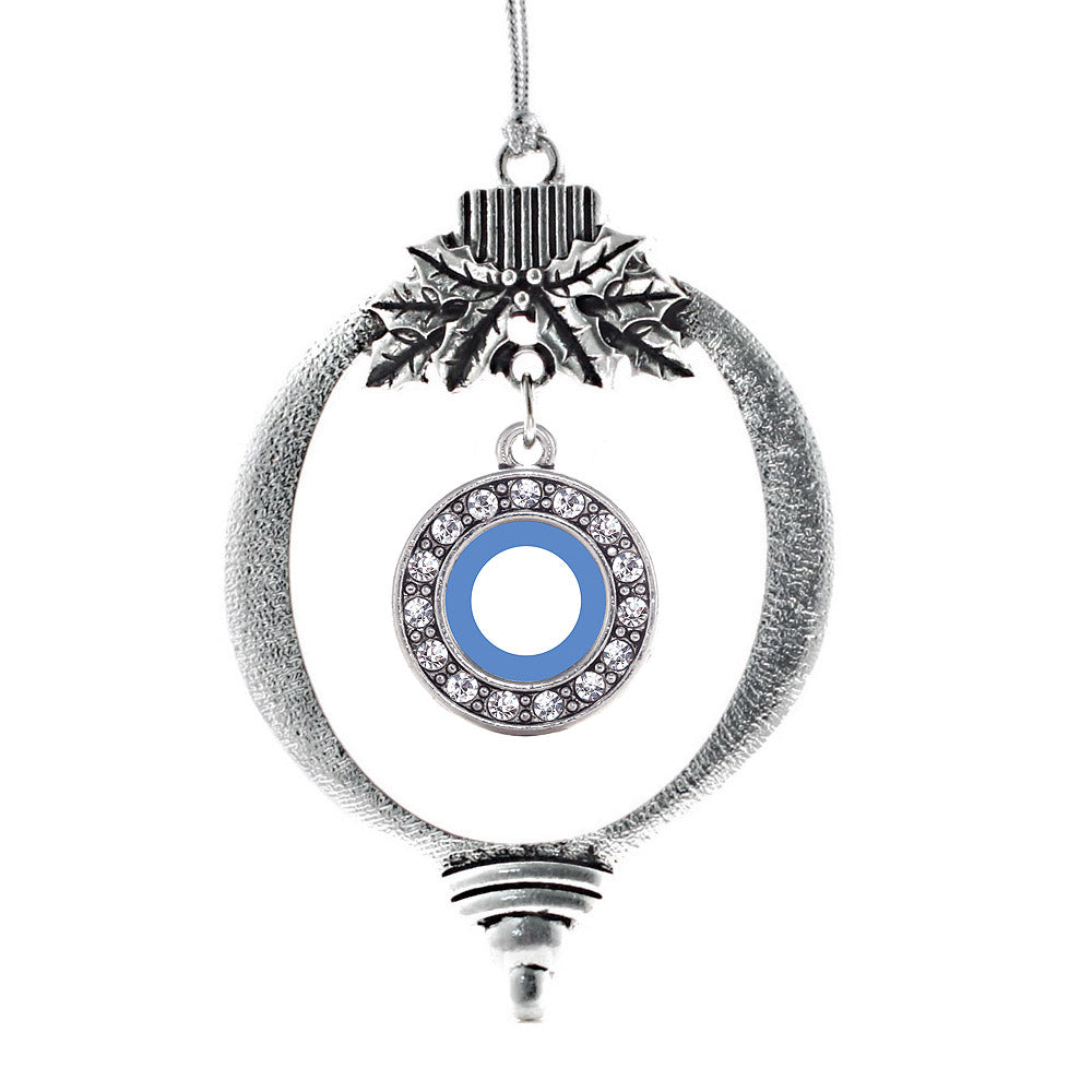 Diabetes Blue Symbol Circle Charm Christmas / Holiday Ornament