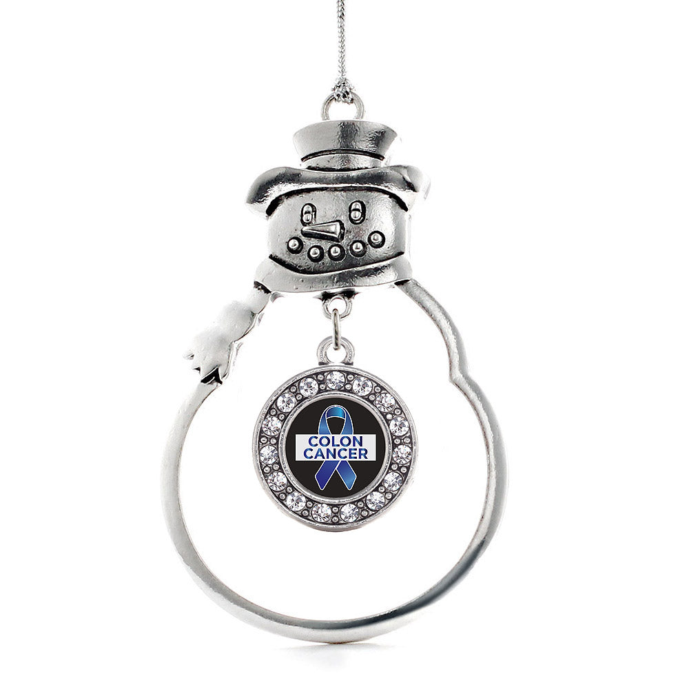 Colon Cancer Support Circle Charm Christmas / Holiday Ornament