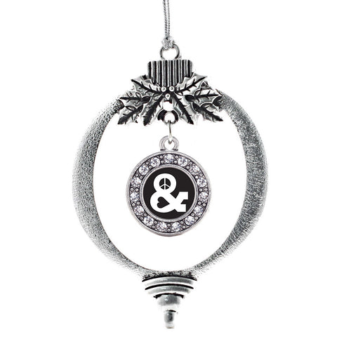 Simply Peace and Love Circle Charm Christmas / Holiday Ornament