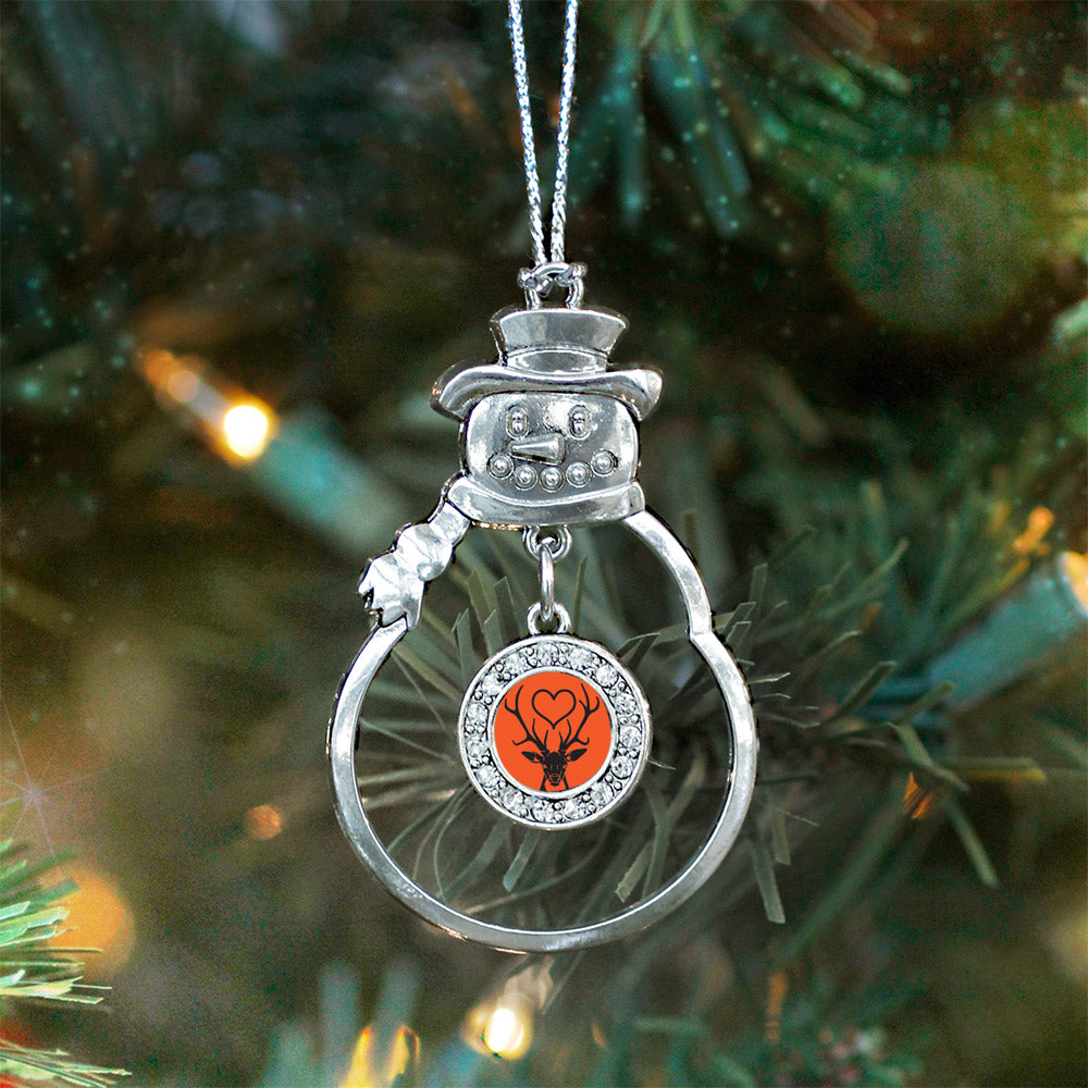 Deer Season Circle Charm Christmas / Holiday Ornament