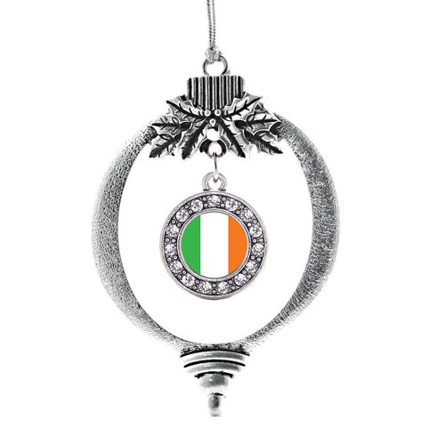 Ireland Flag Circle Charm Christmas / Holiday Ornament