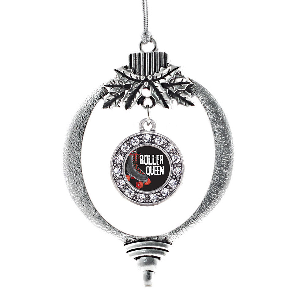 Roller Queen Circle Charm Christmas / Holiday Ornament