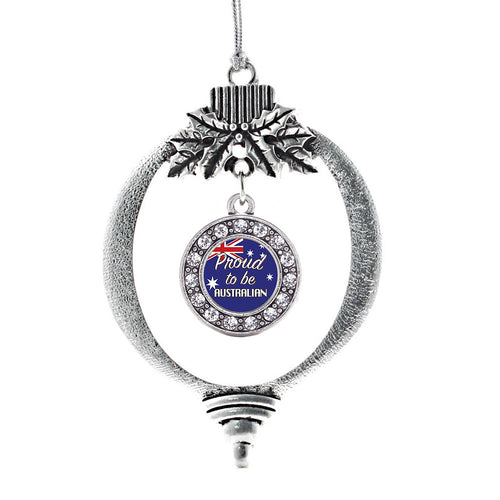 Proud to be Australian Circle Charm Christmas / Holiday Ornament