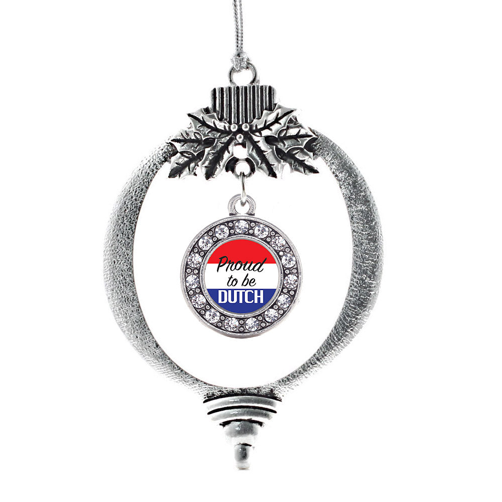 Proud to be Dutch Circle Charm Christmas / Holiday Ornament