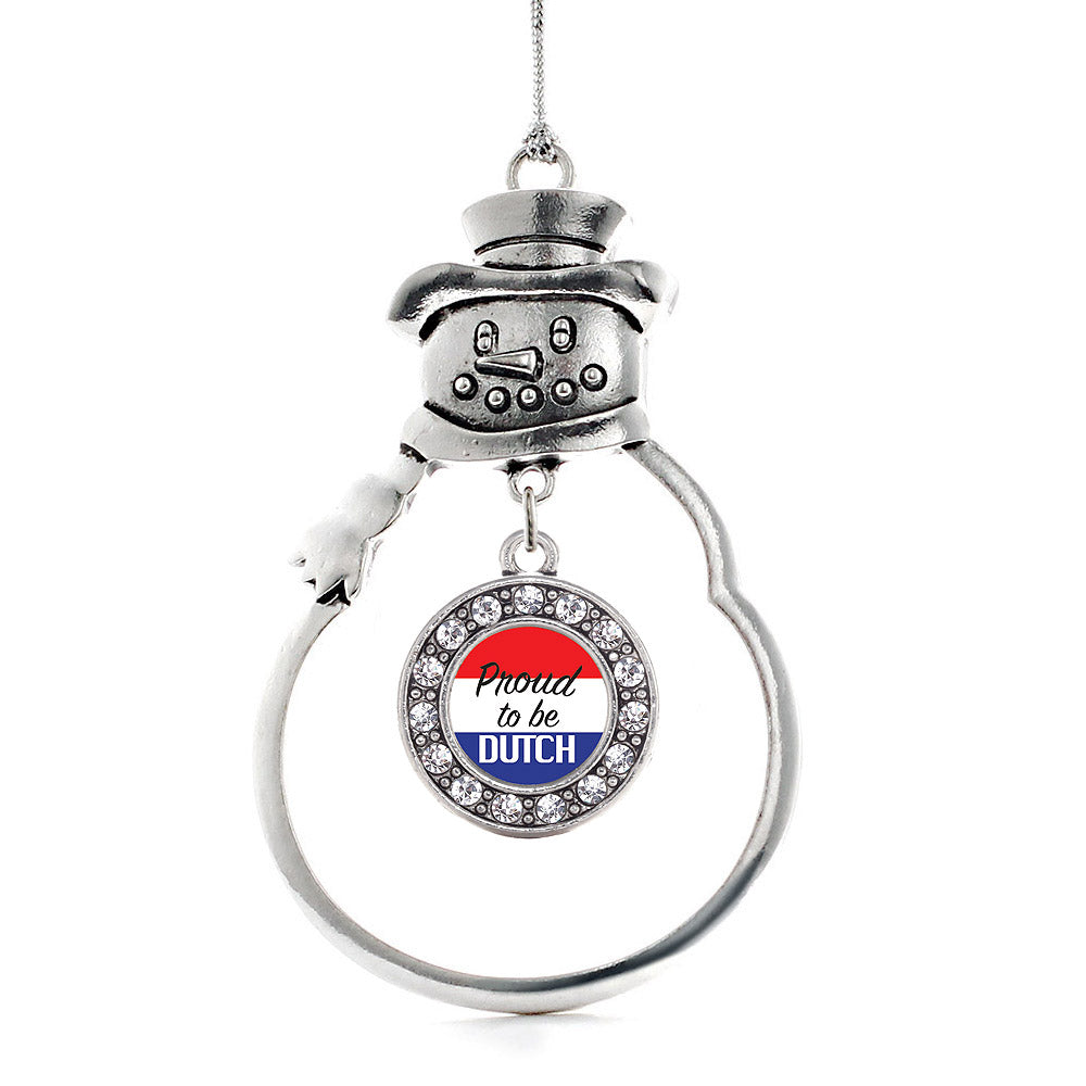 Proud to be Dutch Circle Charm Christmas / Holiday Ornament