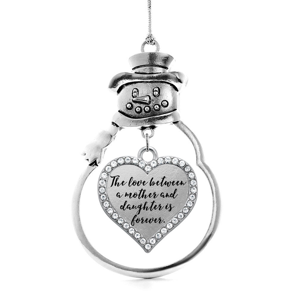 Mother and Daughter Bond Open Heart Charm Christmas / Holiday Ornament
