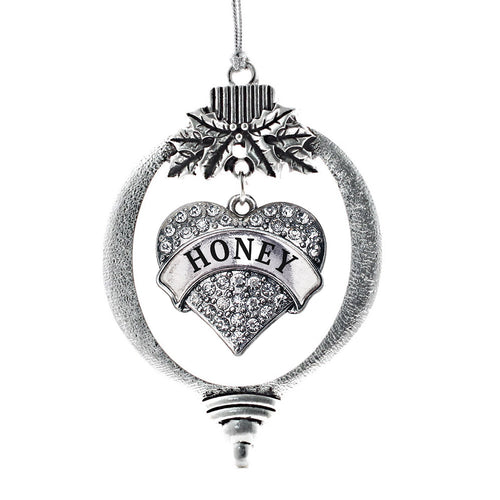 Honey Pave Heart Charm Christmas / Holiday Ornament