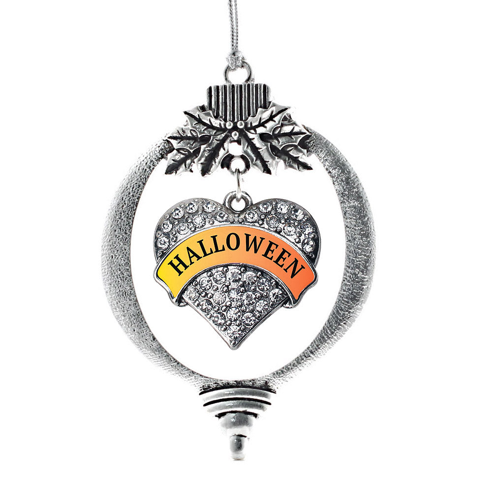 Halloween Pave Heart Charm Christmas / Holiday Ornament