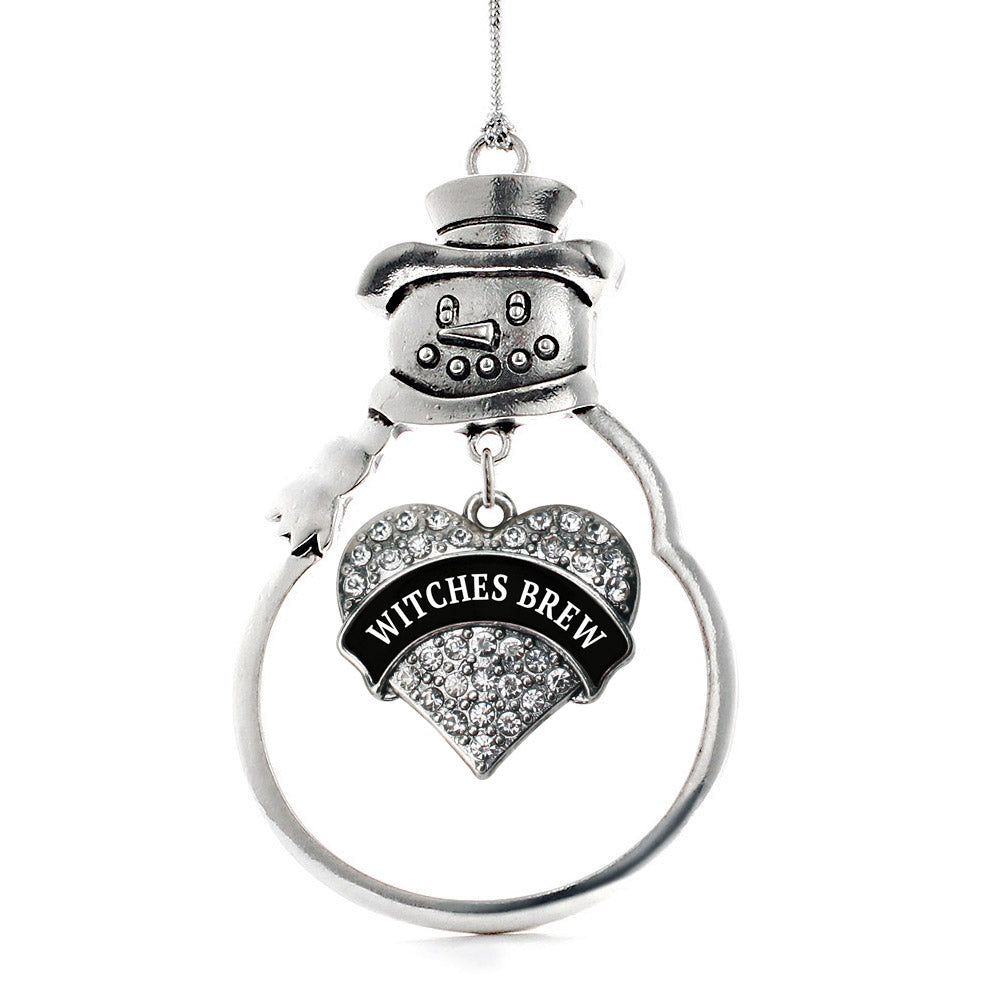 Witches Brew Pave Heart Charm Christmas / Holiday Ornament