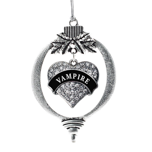 Vampire Pave Heart Charm Christmas / Holiday Ornament