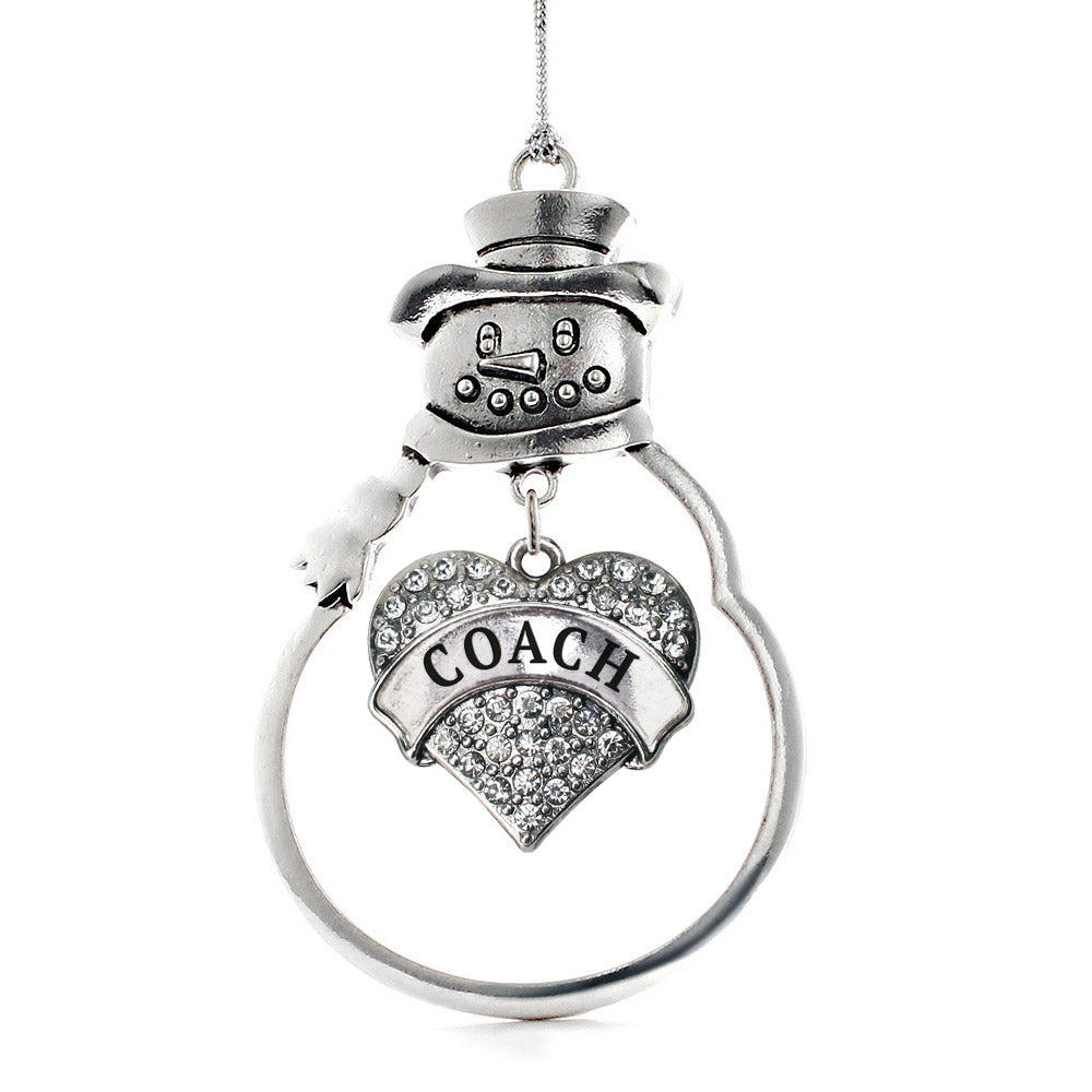 Coach Pave Heart Charm Christmas / Holiday Ornament