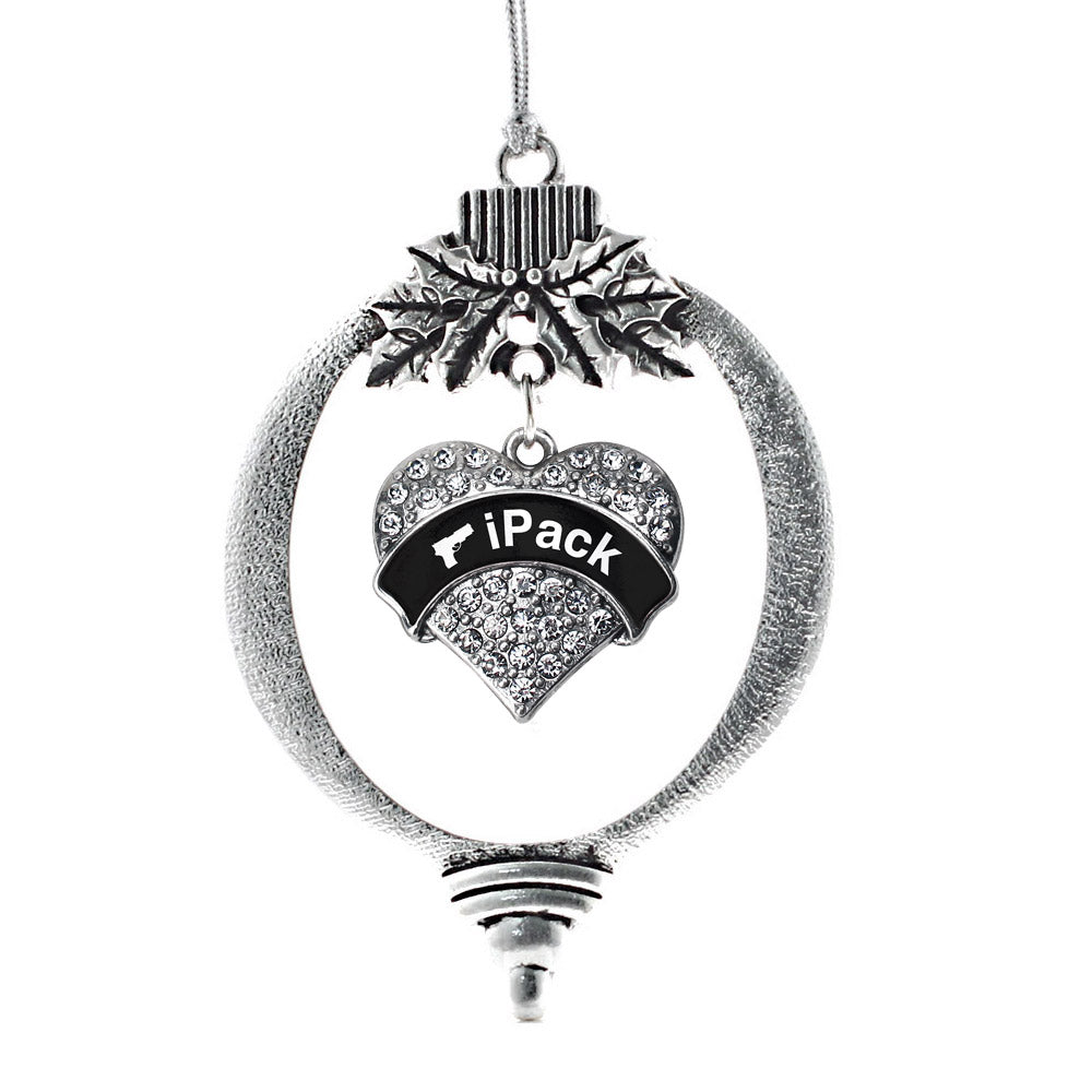 iPack Pave Heart Charm Christmas / Holiday Ornament