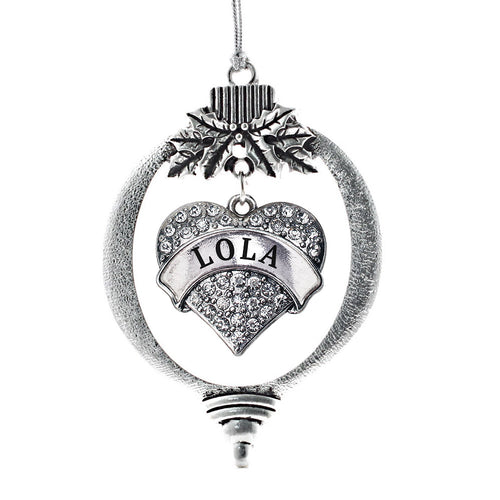 Lola Pave Heart Charm Christmas / Holiday Ornament