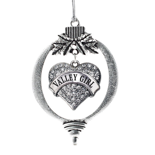 Valley Girl Pave Heart Charm Christmas / Holiday Ornament